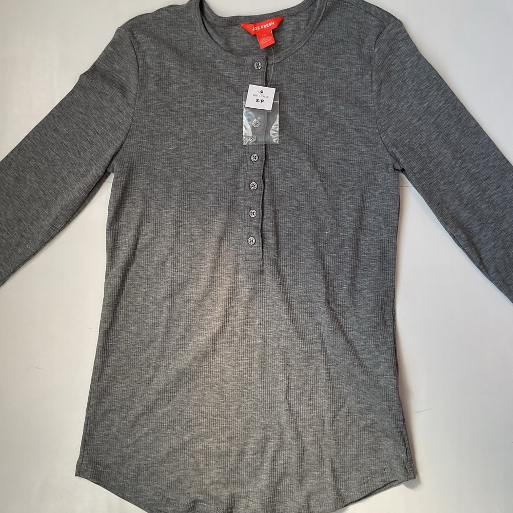 Joe Fresh Ribbed Henley - Picture 3 of 7